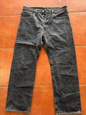 Levi's Men's Black and Grey Jeans